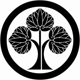 本多忠勝の家紋（丸に立ち葵）
